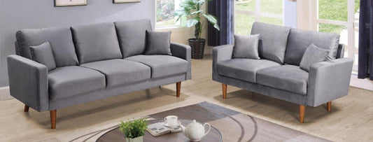 7011 3 PIECE SOFA SET(3+2+1) gray